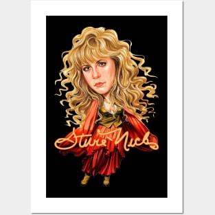 Stevie Nicks Caricature Style Posters and Art